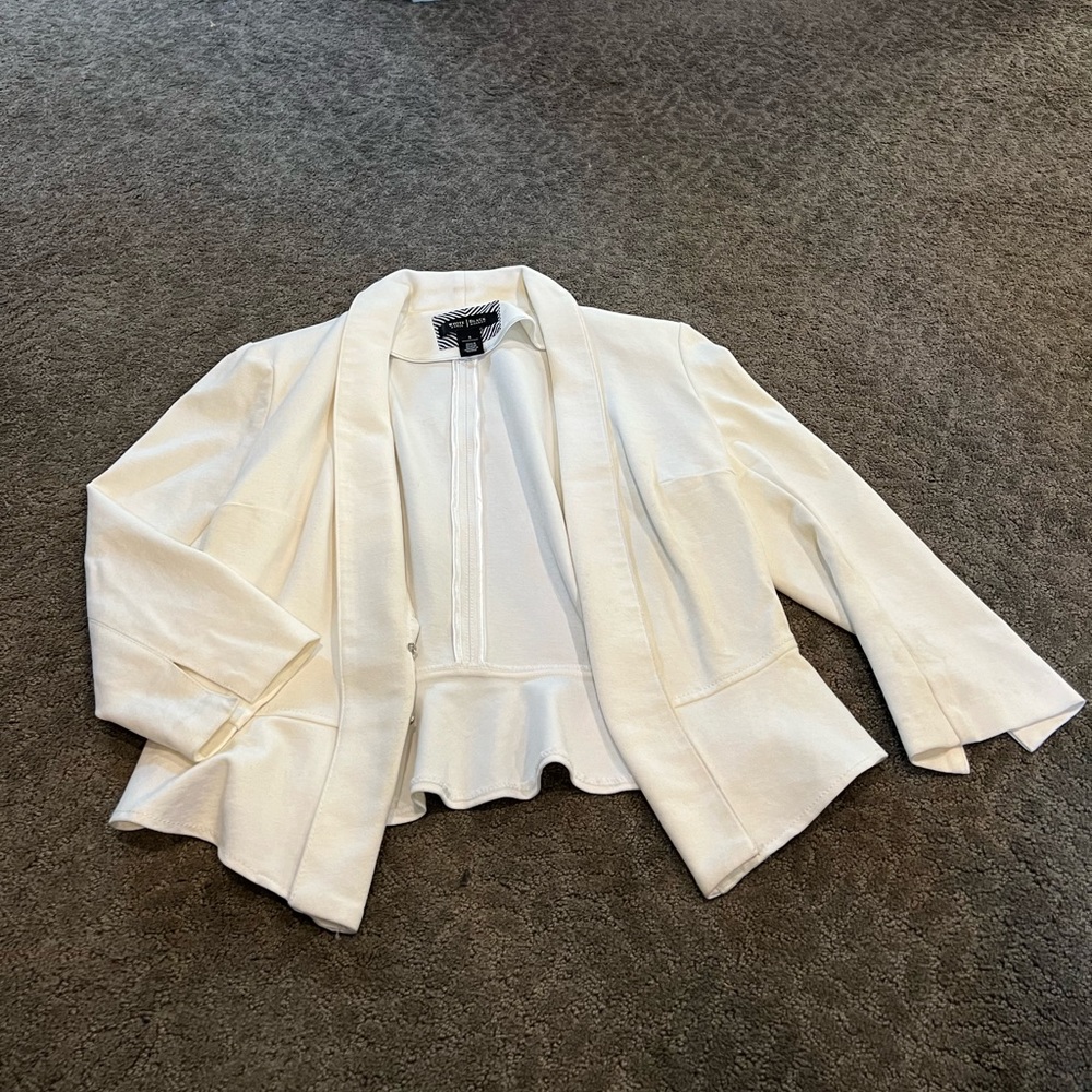 White black women’s dress jacket